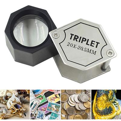 Metal Handheld Lens Mini Magnifier Optical Glass Magnifying Jeweler Eye Glass Jewelry Loupe