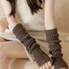 Thicken Knitted Half Finger Arm Covers Breathable Arm Protectors Warm Arm Sleeves For Work Sport Daily Activity