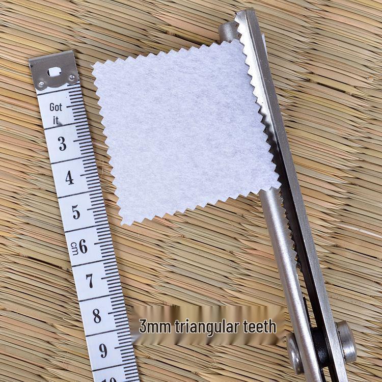 Fabric Craft Scissors: Triangular, Serrated, Semicircle, and Wave Patterns