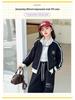 Girls' 2025 Trendy Autumn Two-piece Set: Stand-up Collar Jacket & Wide-leg Pants