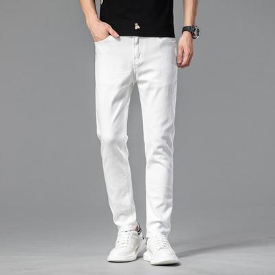 Summer New Embroidery High End Trend Fashion Casual Slim Fit Men's Jeans