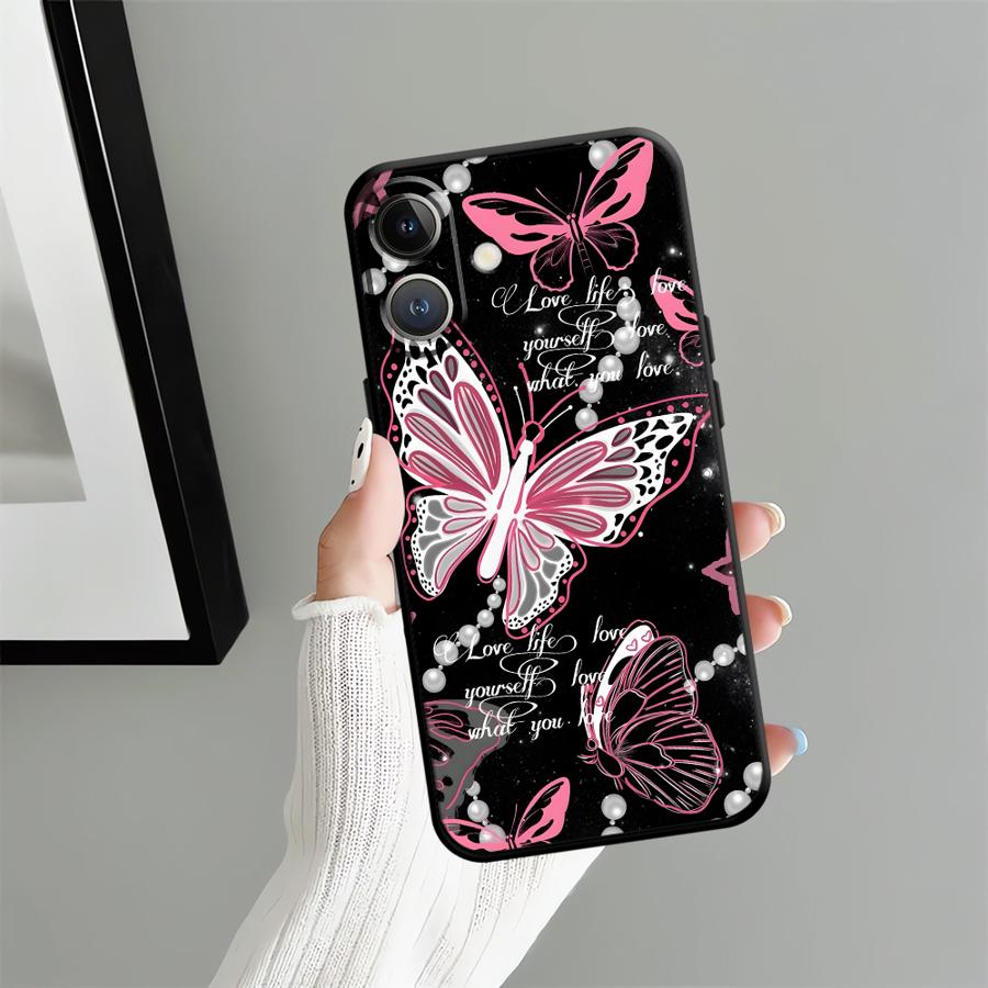 Case for Apple iPhone 17 Pro Max XR XS MAX 15 Pro 7 8 16 12 13 14 11 Air Funda Phone Cover Simple Butterfly