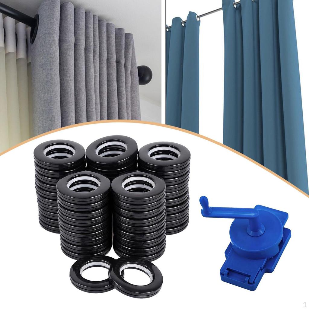 5 Rotary Curtain Hole Punch Kit Eyelet Rings Tool Drill Adjustable Accessories Made of