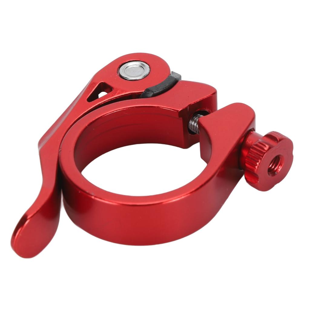 Bike Seatpost Clamp Professional 34.9mm Aluminum Alloy Lightweight High Strength CNC Machined Quick Release   Seatpost Clamp