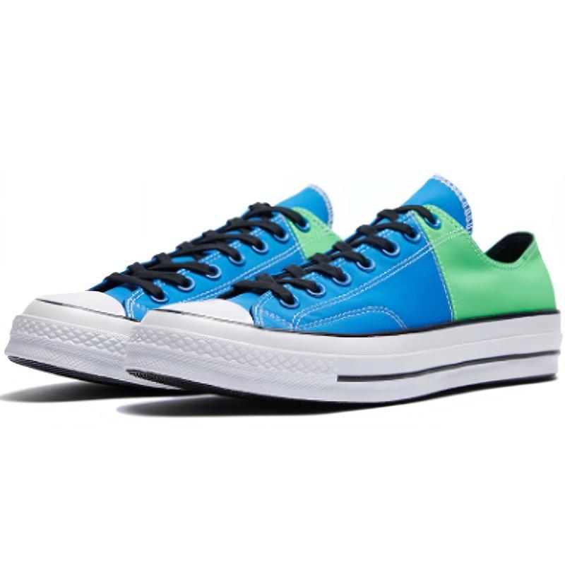 Converse Chuck Taylor All Star 70 Ox Retro Casual Patchwork Low-top Canvas Shoes Unisex Blue Green