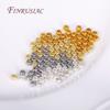 DIY Jewelry Making Supplies 14K/18K Gold Plated Round Crimps Beads,2mm 2.5mm 3mm End Crimp Beads Wholesale