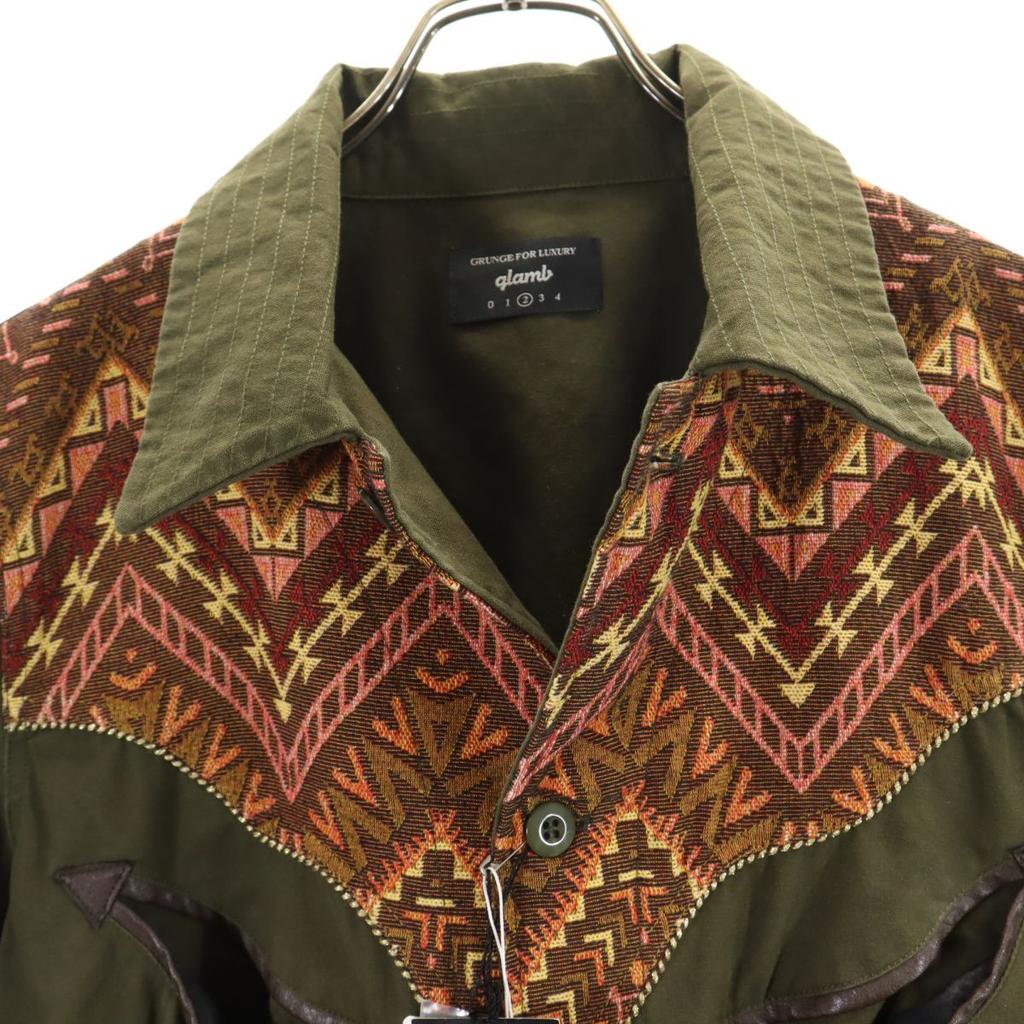 Unused Glamb Long Sleeve Persian Field Jacket 2 Khaki Men's Used