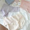 8562 Creamy Antibacterial Women's Triangle Panties - Class A Cotton, Breathable, Extended Crotch, Hip-Wrapping, 50 Count
