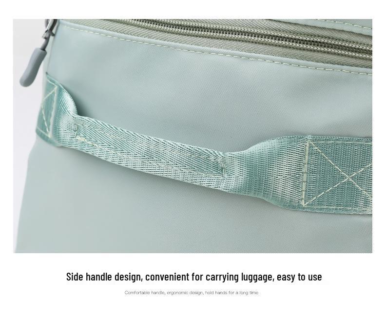 Women's Large Capacity Sports Yoga Bag with Shoe Compartment - Dry/Wet Separation, Solid Color, Ideal for Travel and Gym