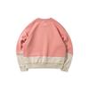 Li Ning Sports Fashion Series Color Block Round Neck Pullover Sweatshirt Women Sweatshirt Dusty-Pink AWDR046-4