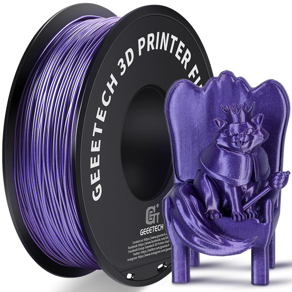 Best Quality 3d Printer Plastic Filament 1.75mm PLA Sparkly Silver 3D Printer Filament 3d Printing Filament