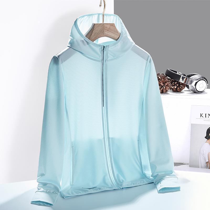 

Летняя куртка Ice Silk с защитой от солнца UPF 50+ для мужчин и женщин - легкая ветровка с защитой от ультрафиолета XL