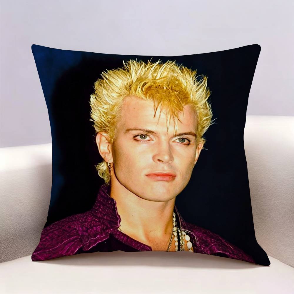 Singer BBilly Idol Doublesided Print Pillow Case for Sofa Living Room Home Office Decor Protective Cover