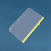 10pcs A6 6-Hole Binder Pockets Waterproof PVC Cash Budget Envelopes Zipper Binder Pouches for Notebook Planner Journey Binders