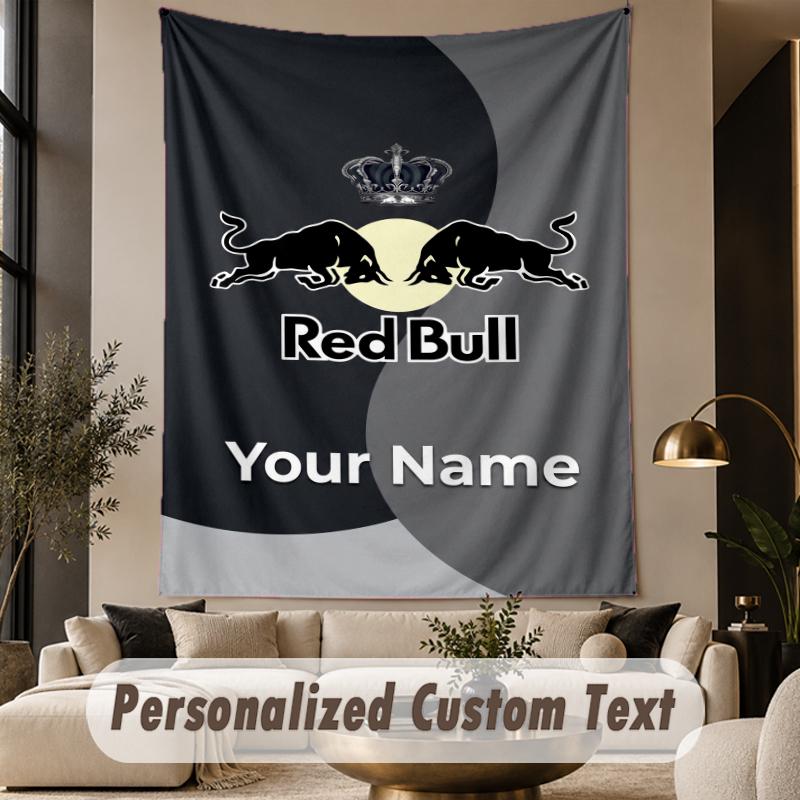 Custom Text Tapestry RB Leipzig FC Print Wall Tapestry Indoor Living Room Wall Decor