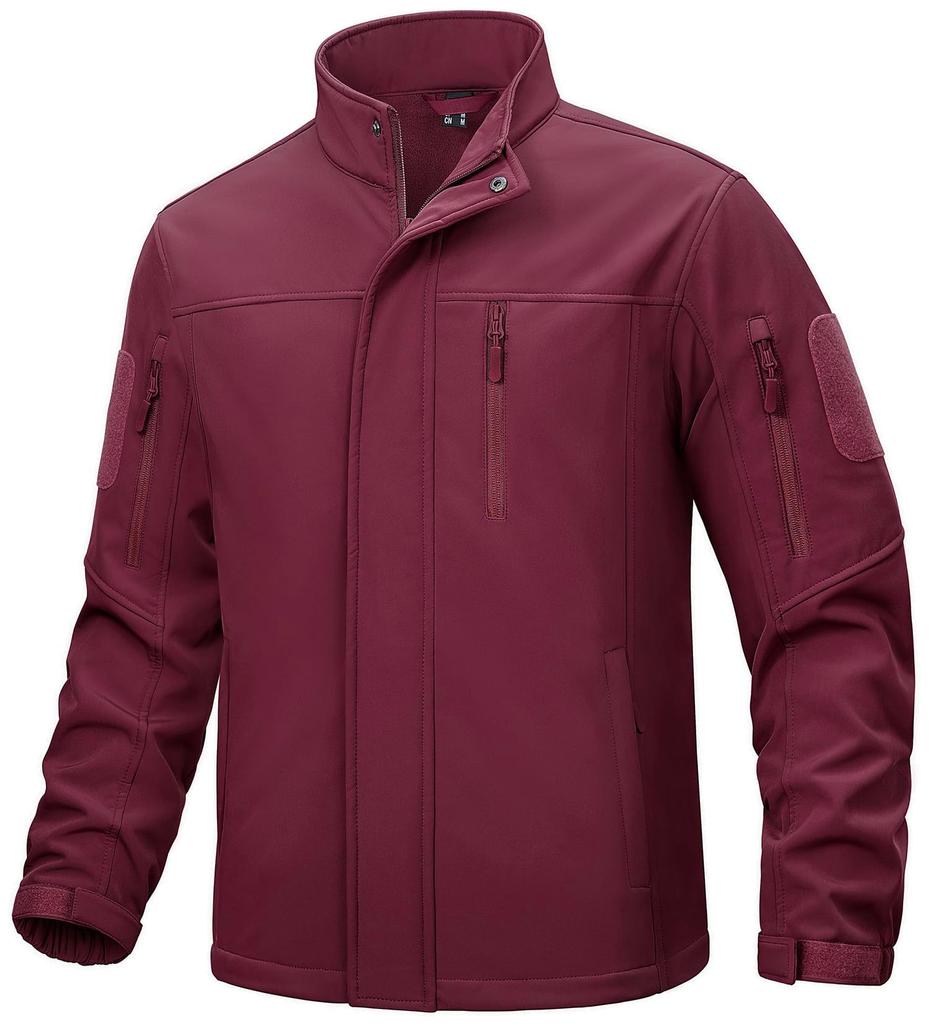 Capispalla Giacca per Tempo Freddo Parka da Montagna Spesso Lavoro Ampio Caldo Outdoor Casual Gioco di Sopravvivenza Rosso Vino L [TACVASEN] Uomo