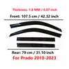 Window Visor for Toyota Prado FJ150 2009-2023 | 4pcs Rain Guard Wind Deflector | Car Weather Shield Accessory