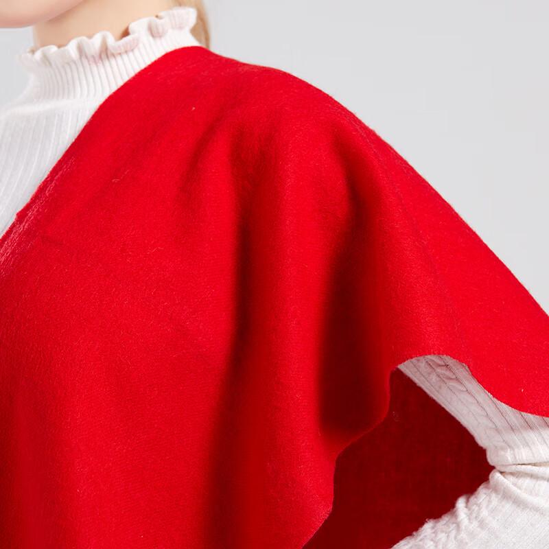 SIYUTANG Festive Red Fleece Scarf