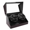 Mechanical Watch Winder for 4 Automatic Watches Holder Storage Display Case (Red Black,  )