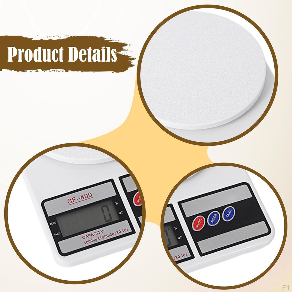 Food Scale Kitchen Practical Grams Ounces Pounds Exact Measuring Meal Prep Multifunction