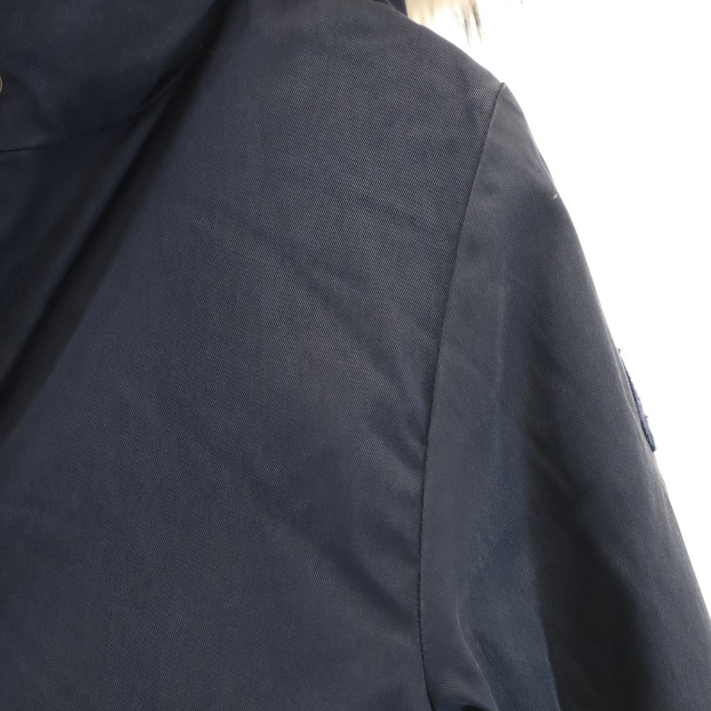 Pyrenex Kurtka puchowa 38 Granatowa Z futrem z szopa pracza Damska Używana