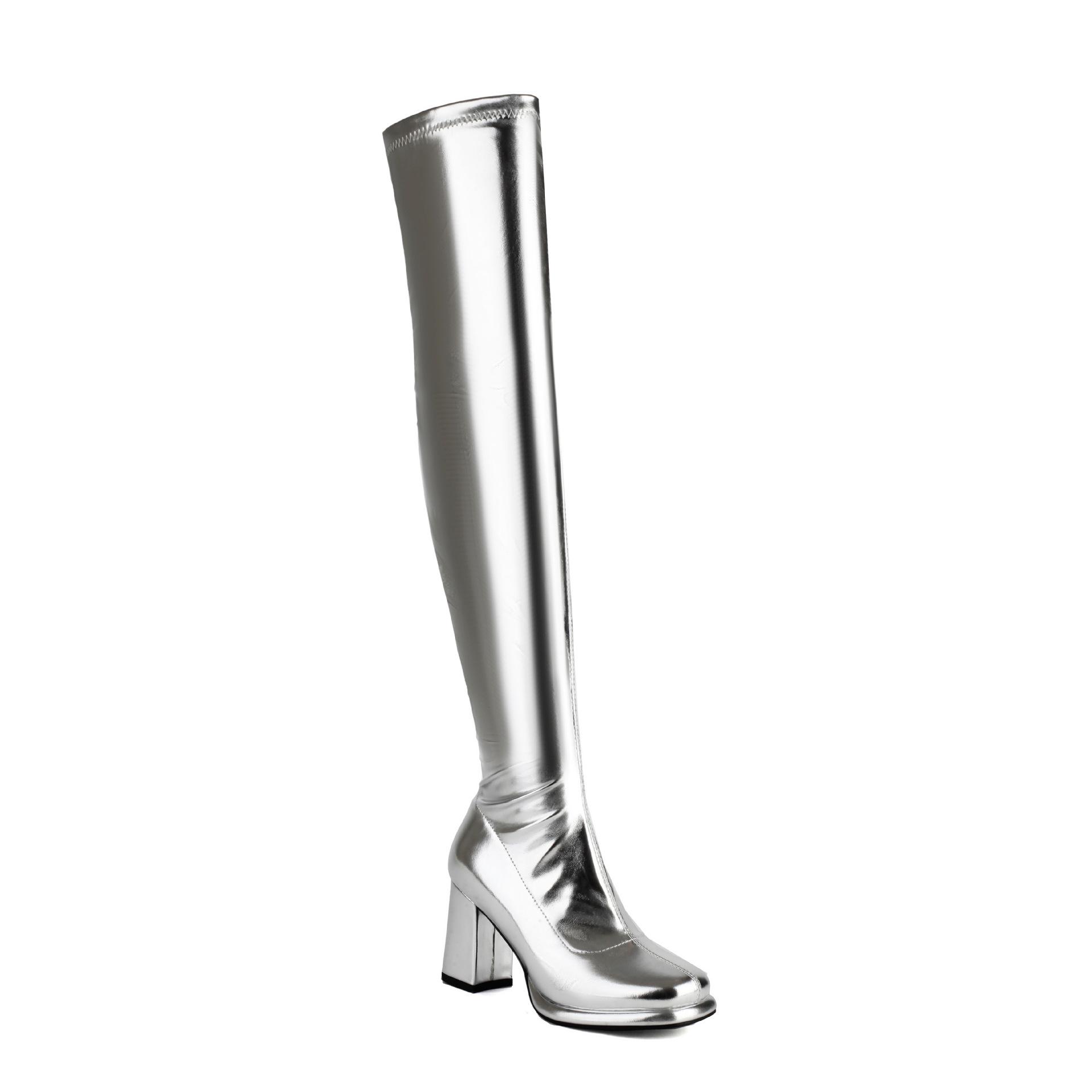 Women`s Stretch Over-the-Knee Chunky Heel Riding