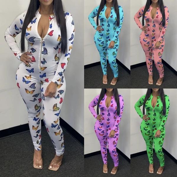 Buy Women Butterfly Printed Zipper 