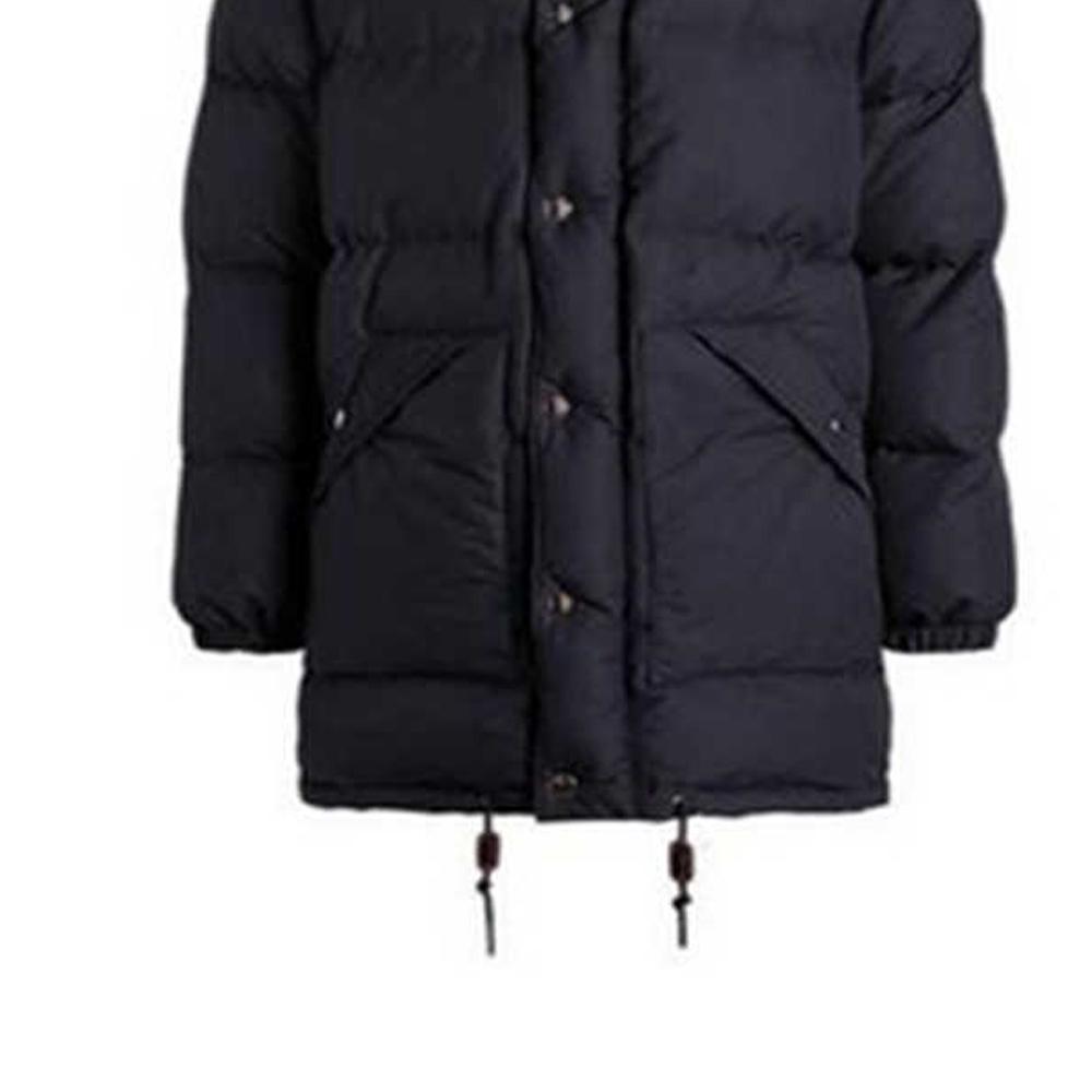 Polo Ralph Lauren FW22 Solid Color Small Pony Embroidered Hooded Long Sleeve Down Jacket Men Jacket Black 710919271-001