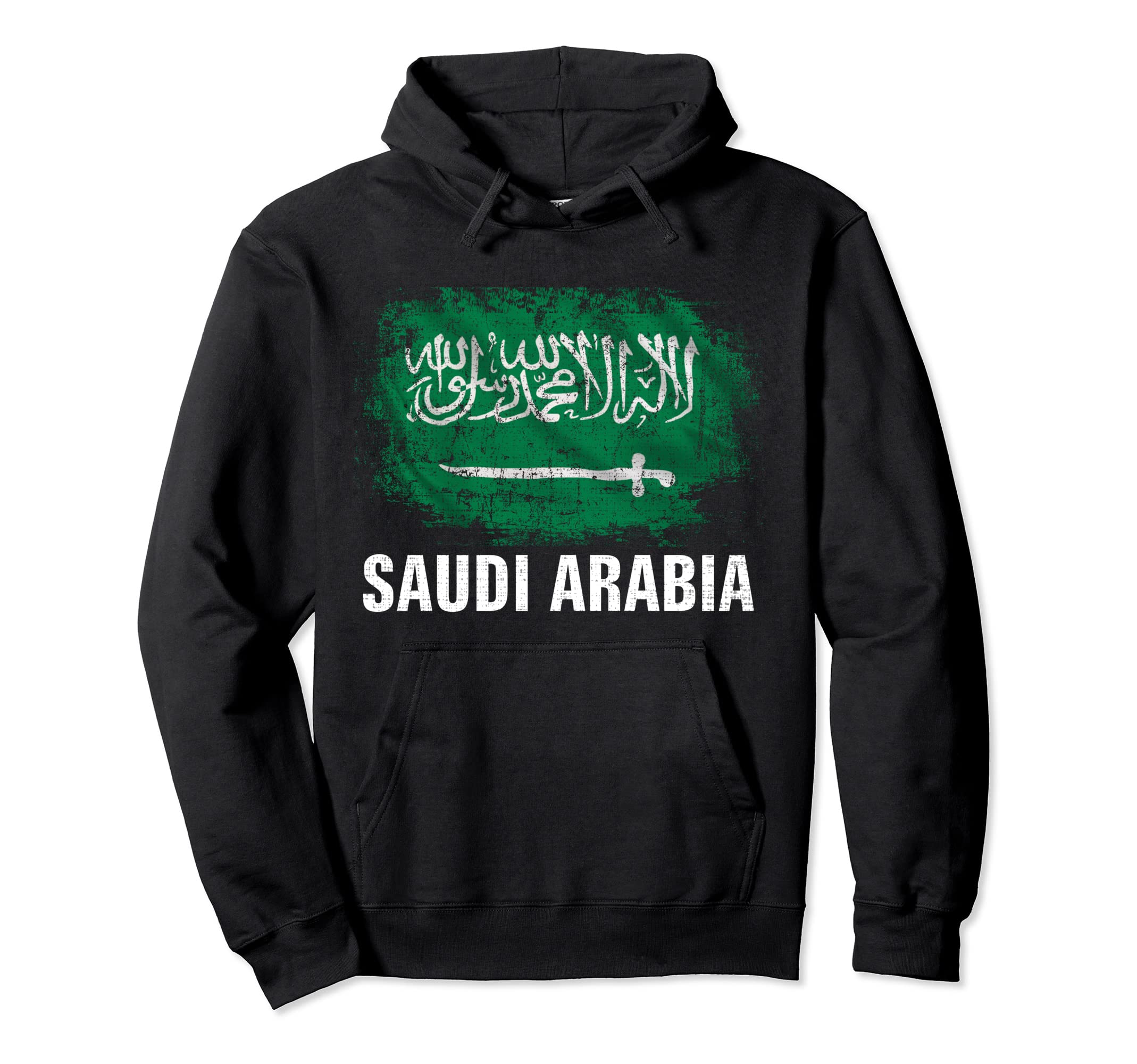 

Vintage Saudi Arabia Flag For Saudi Arabian Gift Hoodie