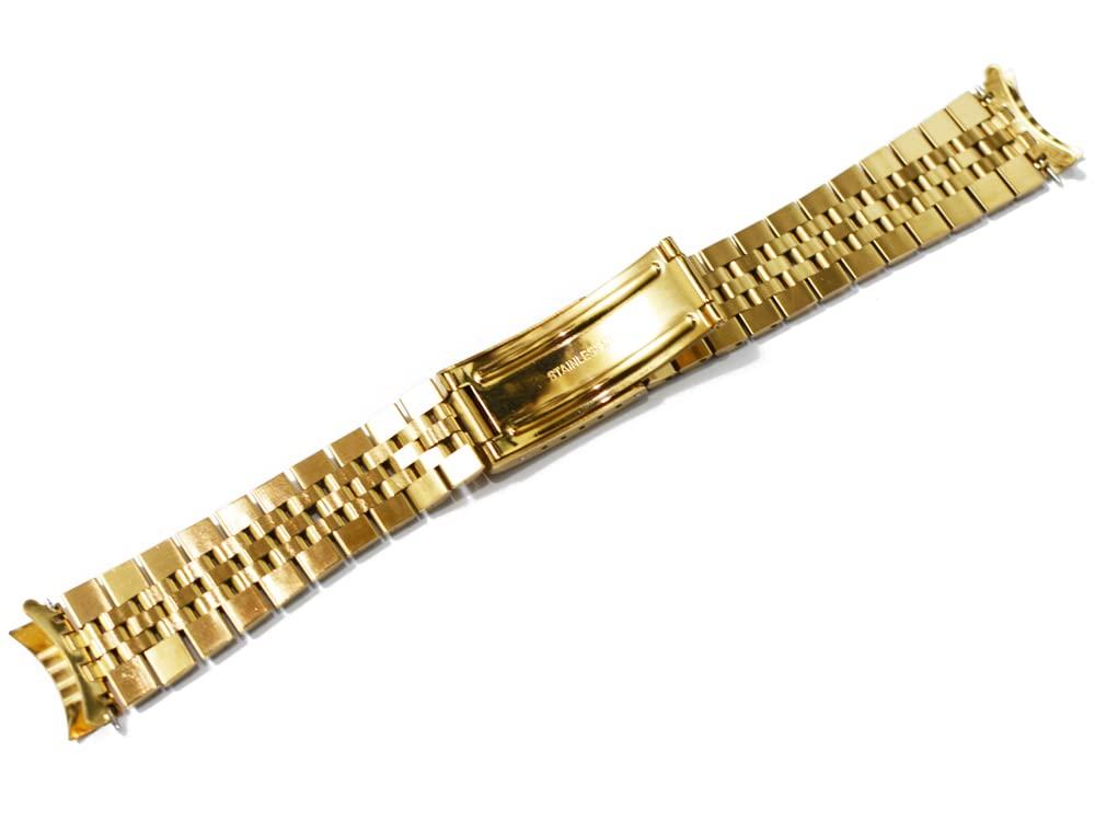[Import King Original] Watch Parts Compatible with Rolex Datejust Men's Watches - Aftermarket Jubilee Bracelet GP Yellow Gold 20mm