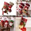 Cute Santa Claus Snowman Elk Socks Shaped Pendant For Holiday Decor
