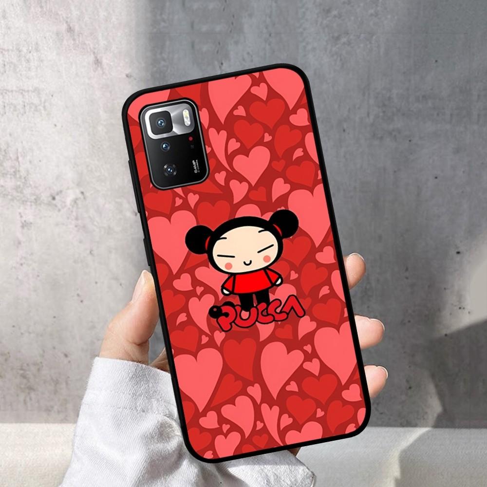 Pucca And Garu Phone Case For Redmi Note 4 X 5 A 6 7 8 T 9 9S 10 11 11S 11Epro Poco M3 Pro