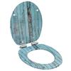 MDF WC Seat Soft-Close Lid Old Wood