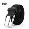 Stylish Men's and Women's Elastic Woven Belt with Pin Buckle