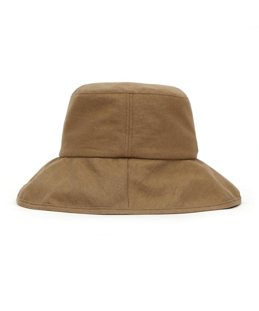 Eondeokeonteulolseutyudio Linen Bucket Hat Fold Bucket / Linen / From / S Camel