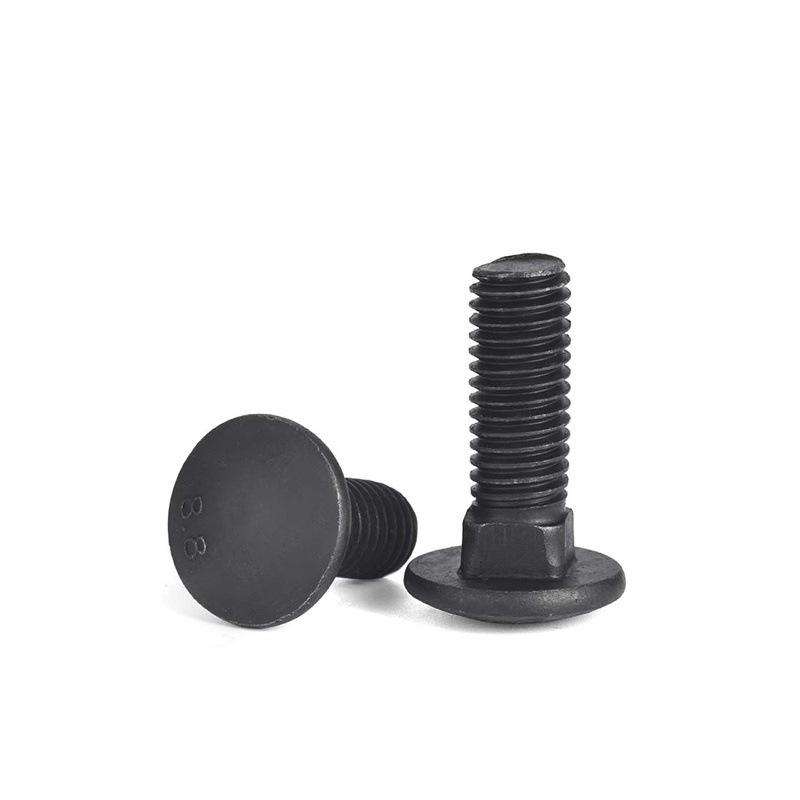 High-Strength Grade 8.8 Carriage Bolts: Round Head, Square Neck, M6-M16 Sizes for Shelf and Bridge Frames
