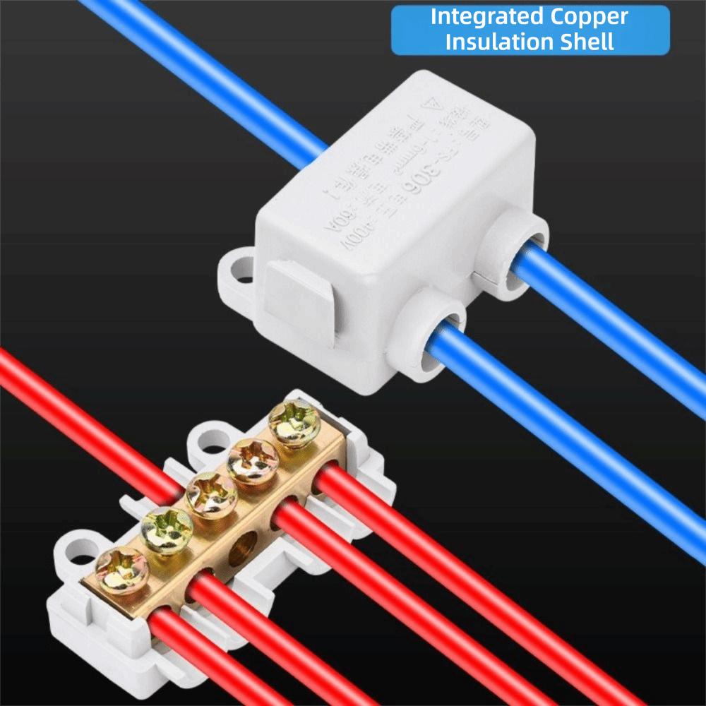 New Conductor Brass High Power Splitter Large Current Universal Quick Terminal Block Wire Connector Electrical