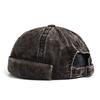 Unisex Corduroy Solid Color Brimless Caps for Men Women Streetwear Hip Hop Hats Retro Beanie Docker Caps Adjustable Dome Hats