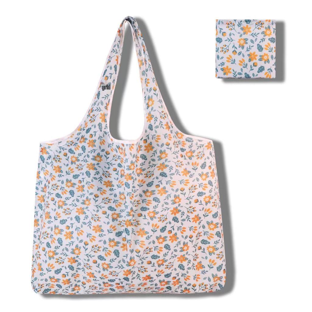 Eco-Friendly Large Capacity Foldable Tote Bag - Creative, Portable, Printed, and In Stock