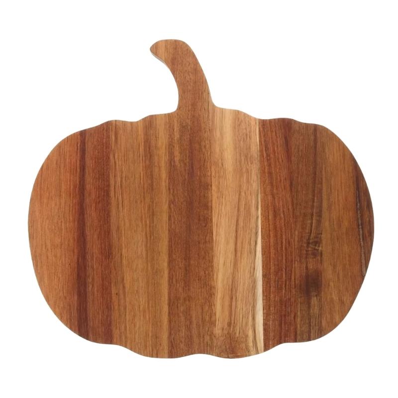 Unique Artisanal Wood Chopping Board With Celebratory Vegetable Plan Perfect For Halloween Donations