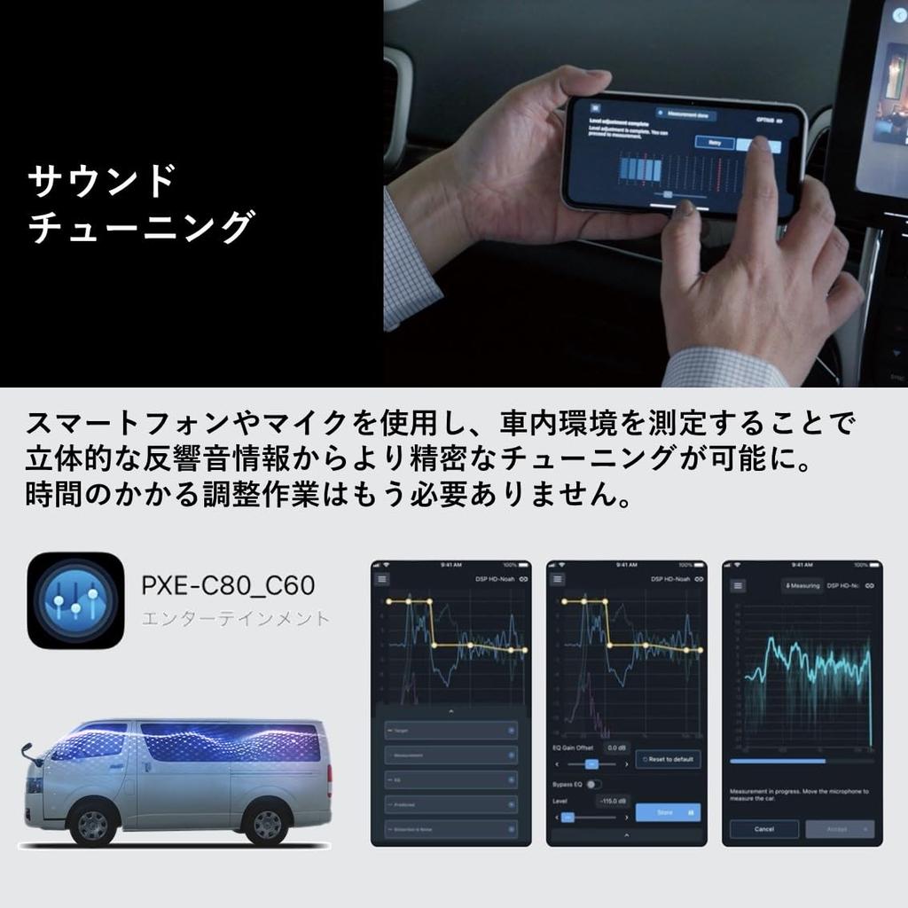 Alpine Hiace exclusive OPTM sound system OPTM8-HI