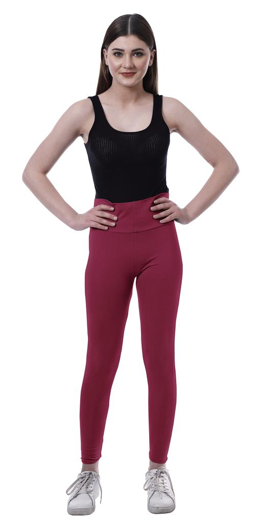 Moomaya High Waist Leggings For Womens Pull On Soft Running Yoga Pants-VY