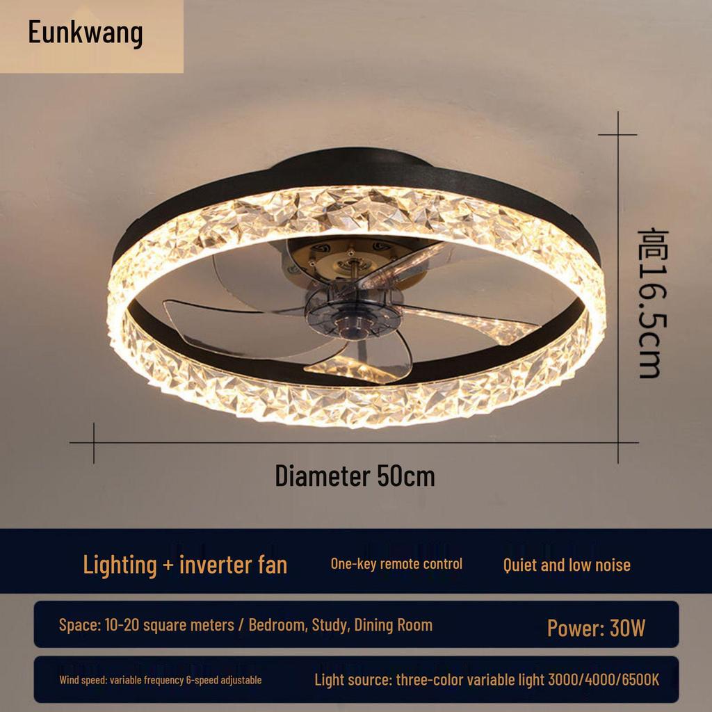 Luxury Ceiling Fan Light for Bedroom, Study, and Dining Room
