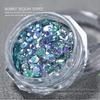 1Jar Bubble Nail Glitter Coarse Fine Mixed Large Glitter Irregular Hexagonal Sequin Diy Nail Jewelry Decoration Material