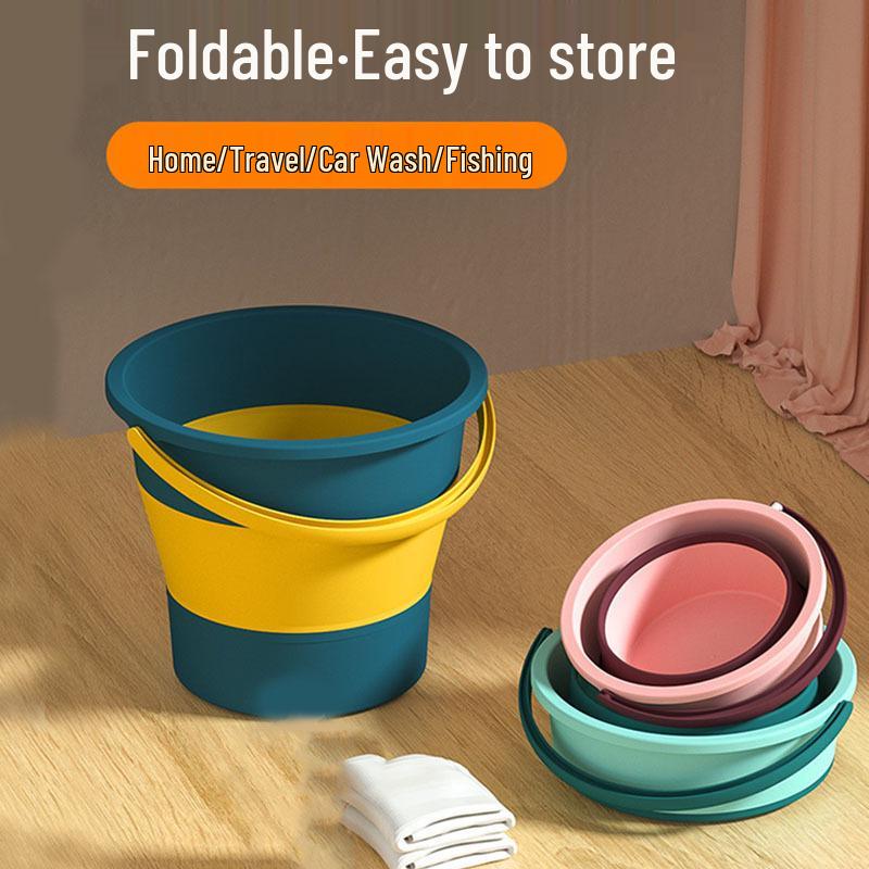 Portable Folding Water Bucket: Large Laundry, Car Trash, Wash & Fishing Use