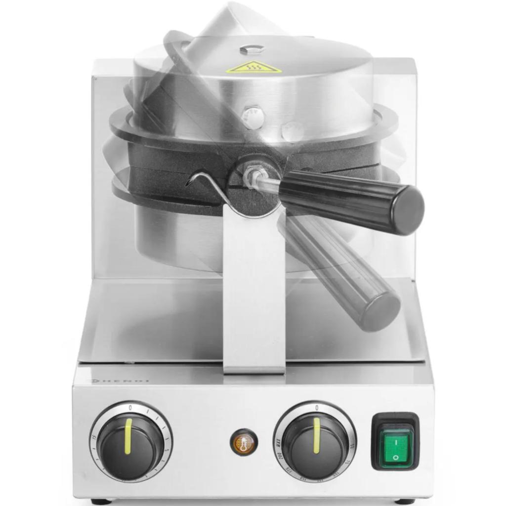 Rotary waffle maker for Bubble Waffles, diameter 170 mm, 1500 W