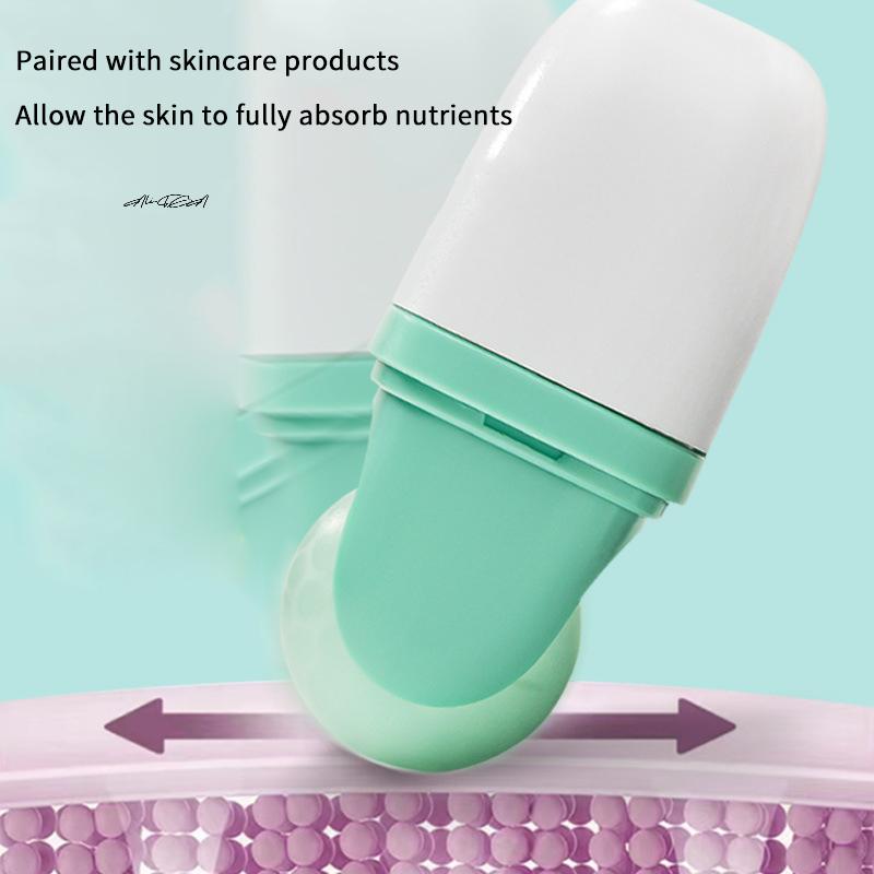 Double Head Ice Roller Facial Cold Therapy Tool for Eye Puffiness Migraine Relief Minor Injury Massage Skin Care Pain Relief