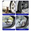 2Pcs Suction Cup Car Convex Blind Spot Mirrors 360-Degree Rotation Fog-proof Removable Convex Wide Angle Rear View Mirrors