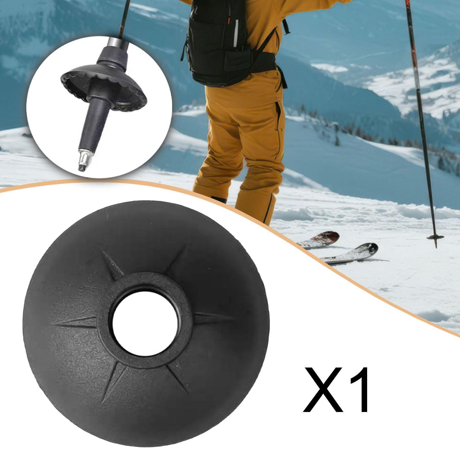 Ski Pole Snow Basket Lightweight Trekking Pole Tip Hiking Pole Mud Basket for Tips Trekking Poles Outdoor Activity чёрный