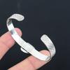 Daughters Day Sale Sterling Silver Dendritic Tiger Stone Trendy Bangle Jewelry